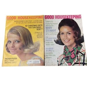 Vintage Good Housekeeping Magazine Lot Nov 1967 Oct 1968 60s Fashion Decor